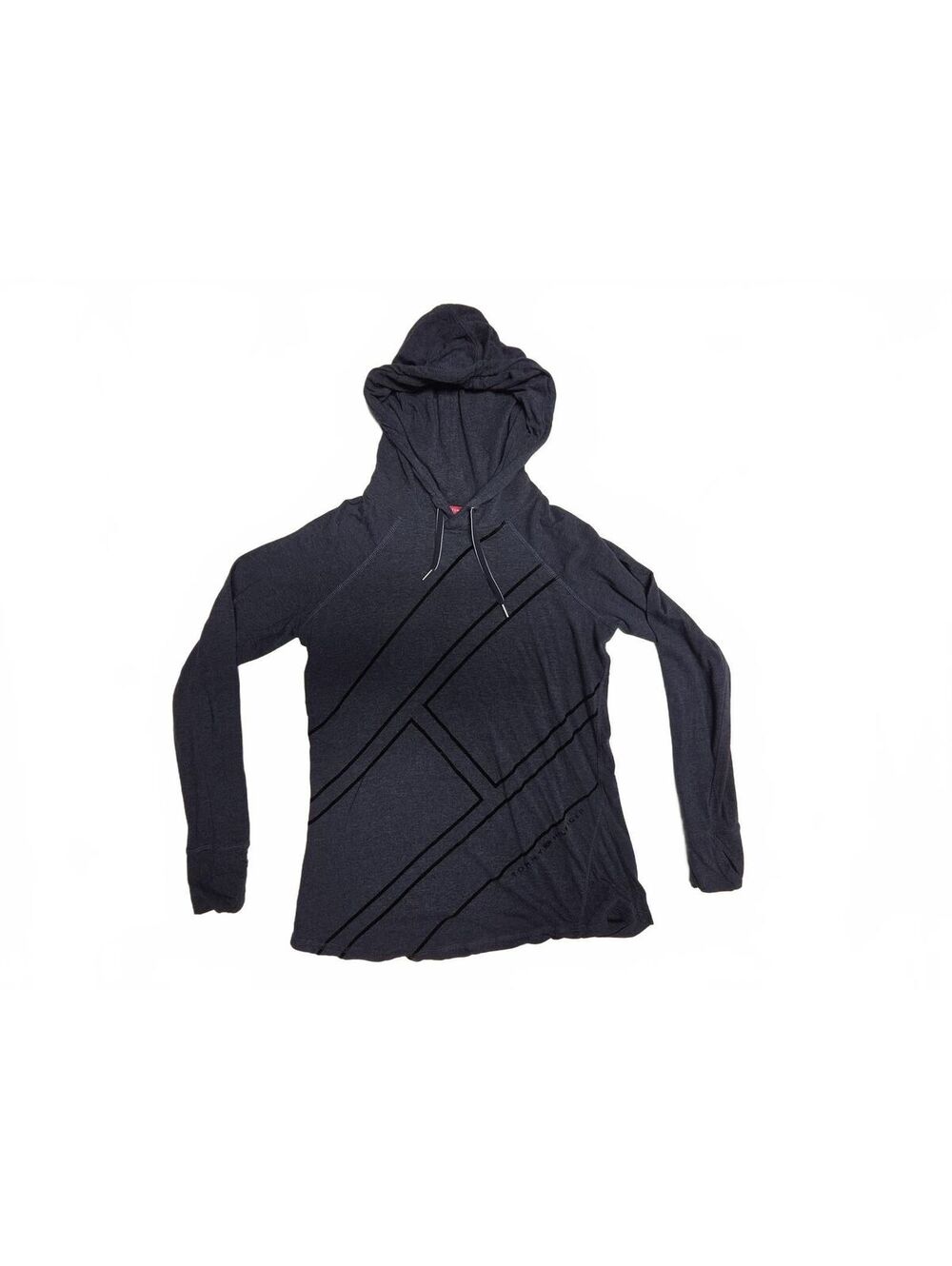 Tommy Hilfiger Sport Navy Blue Heather Lightweight Pullover Hoodie Size Small S